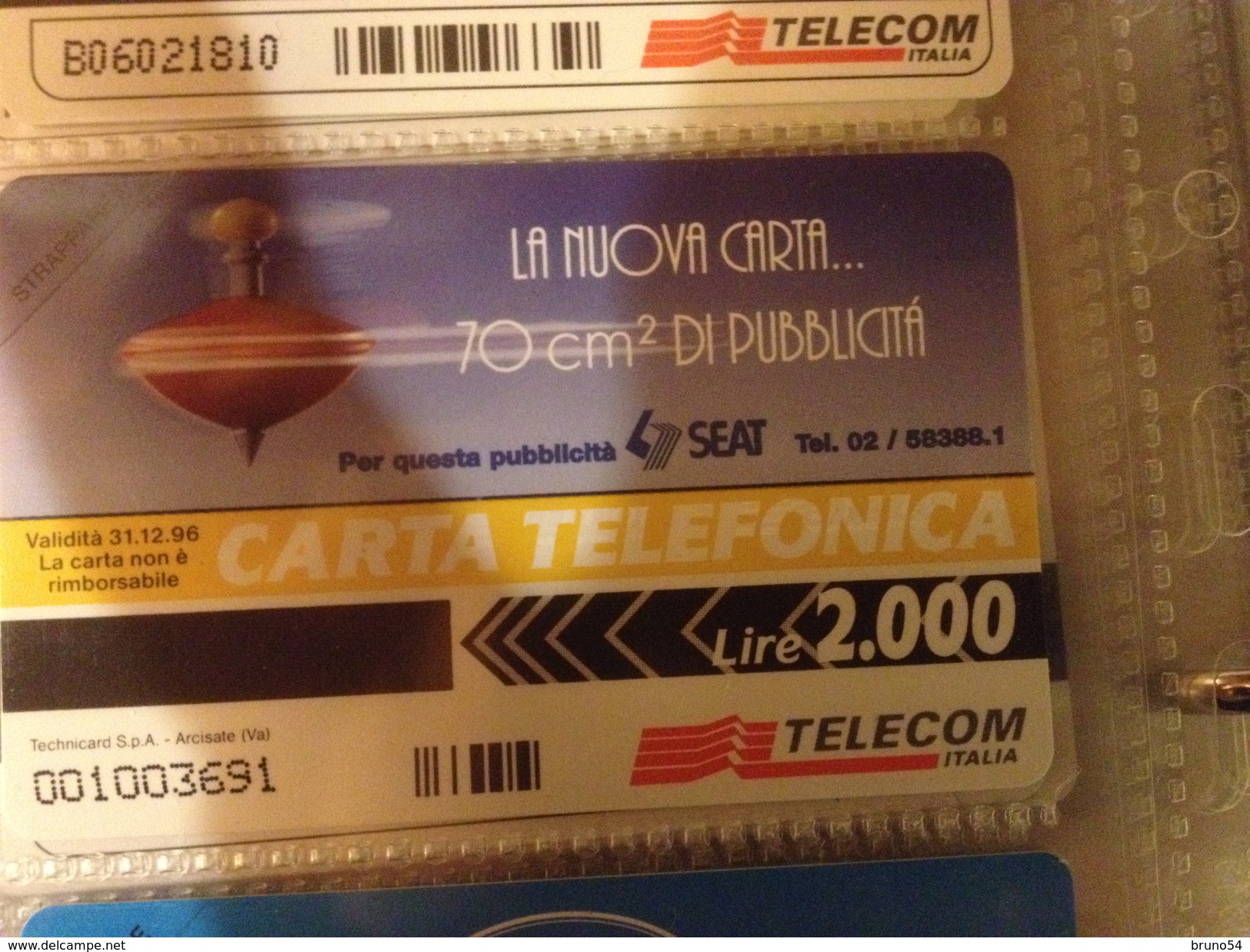 Scheda Telefonica Golden 233 Nuova Se Ti Gira Di Cambiare Da Lire 2000 Tiratura 12.000 - Privées Rééditions