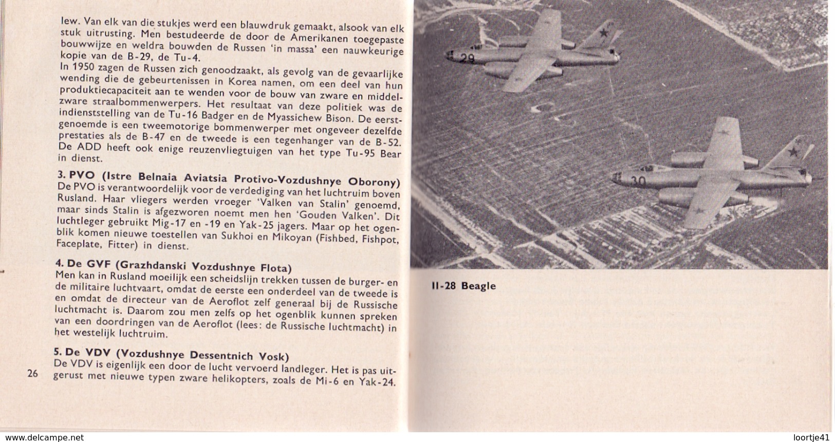 Boekje Russische Vliegtuigen - Wim Dannau - 1962 - Avions Russe - Uitgage Maraboe - Pratique