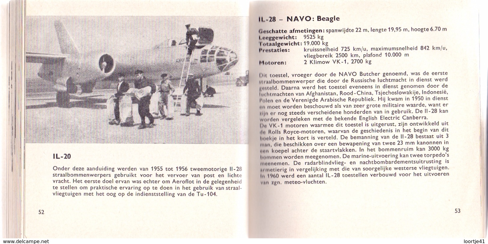 Boekje Russische Vliegtuigen - Wim Dannau - 1962 - Avions Russe - Uitgage Maraboe - Pratique