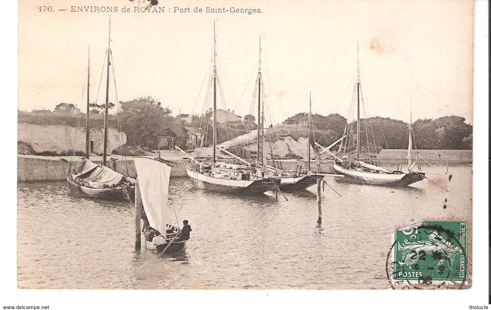 Environs De Royan-Saint-Georges-de-Didonne-écrite En 1906-Le Port-Bateaux-Voiliers - Saint-Georges-de-Didonne