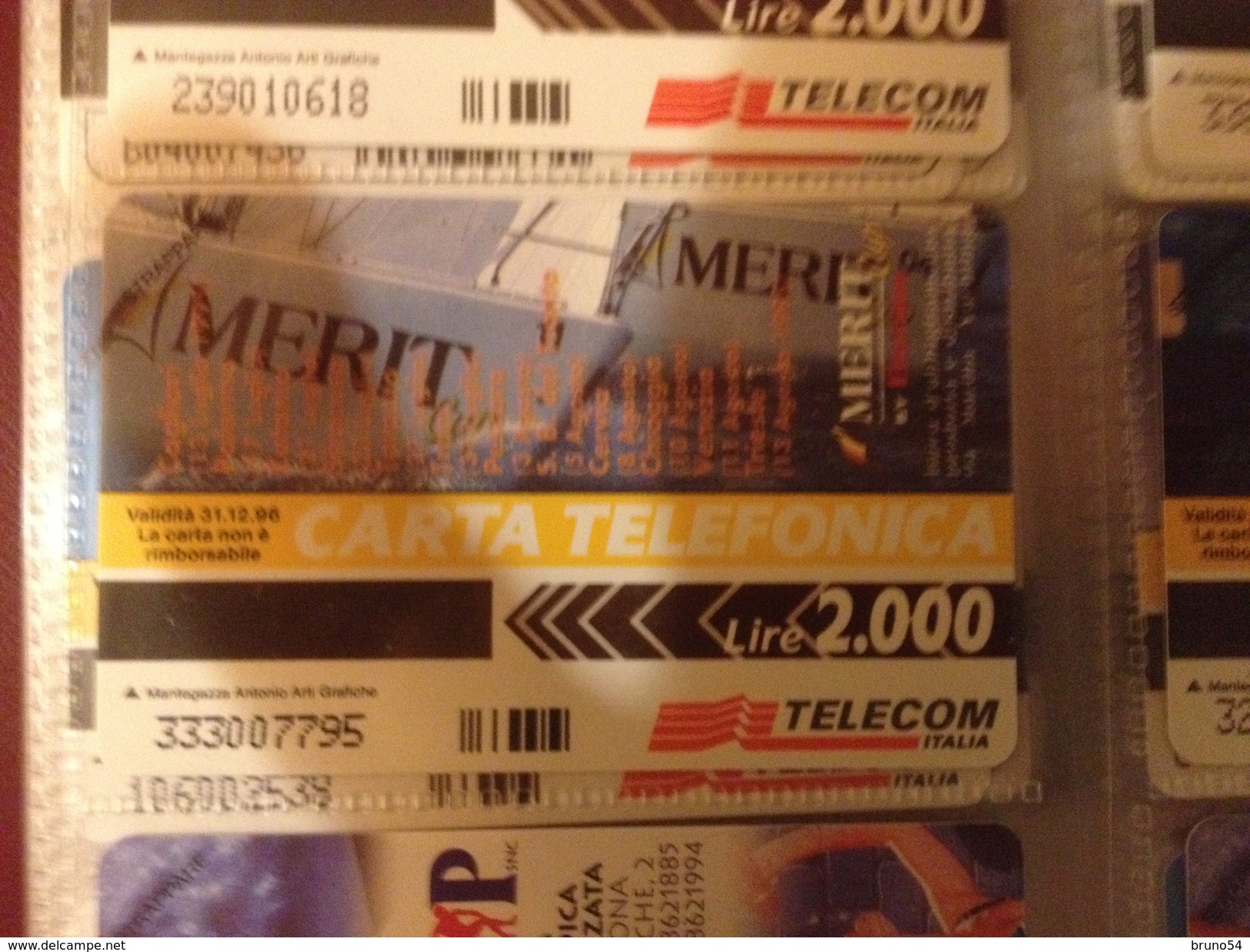 Scheda Telefonica Golden 244 Nuova Da Lire 2000 Merit Cup Regata Vele 7 Giro D'Italia Agosto 1995 Tiratura 12.000 - Privées Rééditions