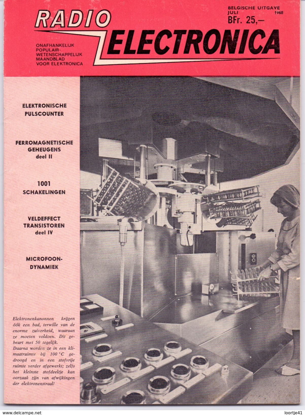 Tijdschrift Magazine Radio Elektronica - 1968 - Practical