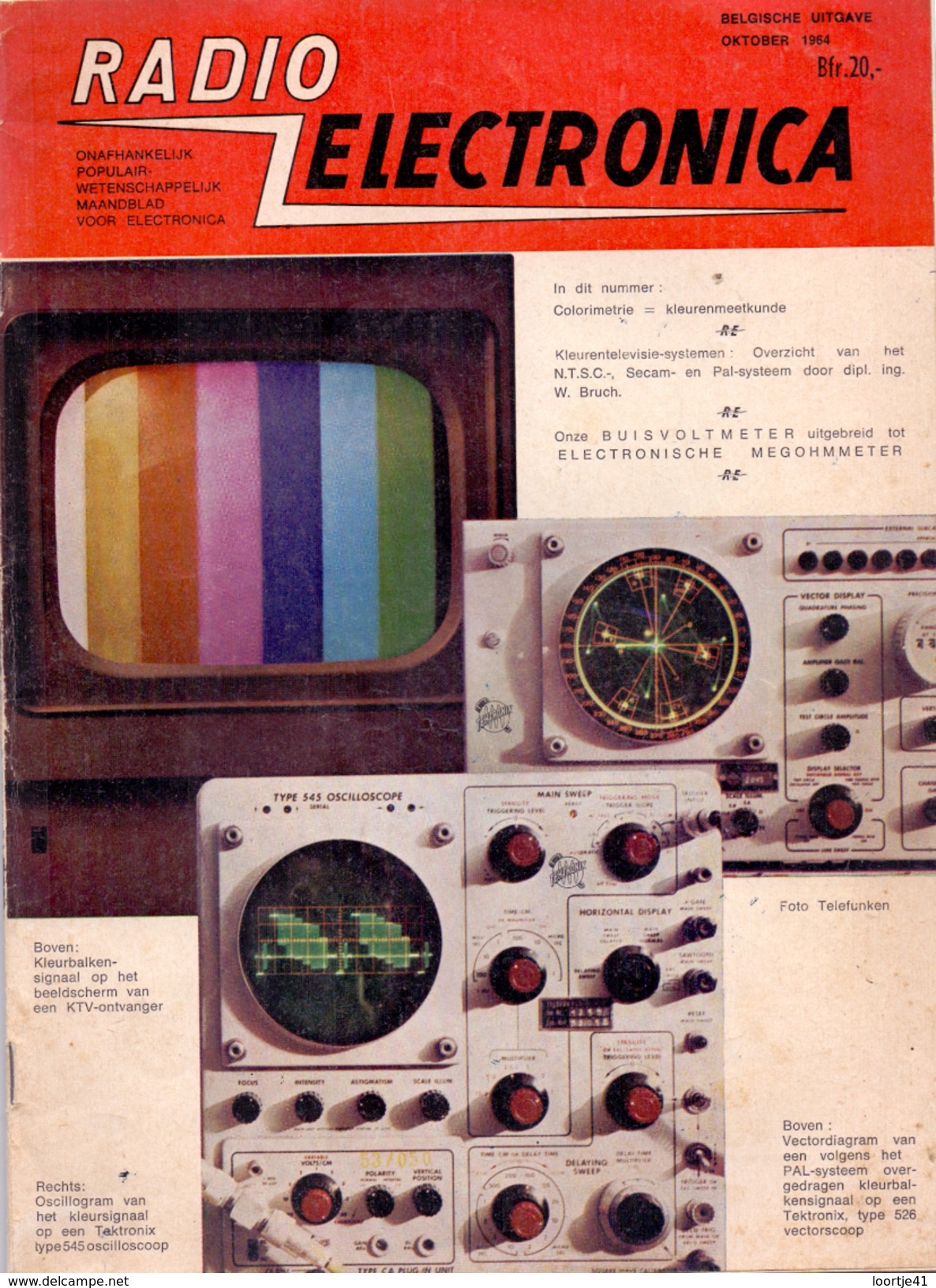 Tijdschrift Magazine Radio Electronica -  Elektronica - 1964 - Sachbücher