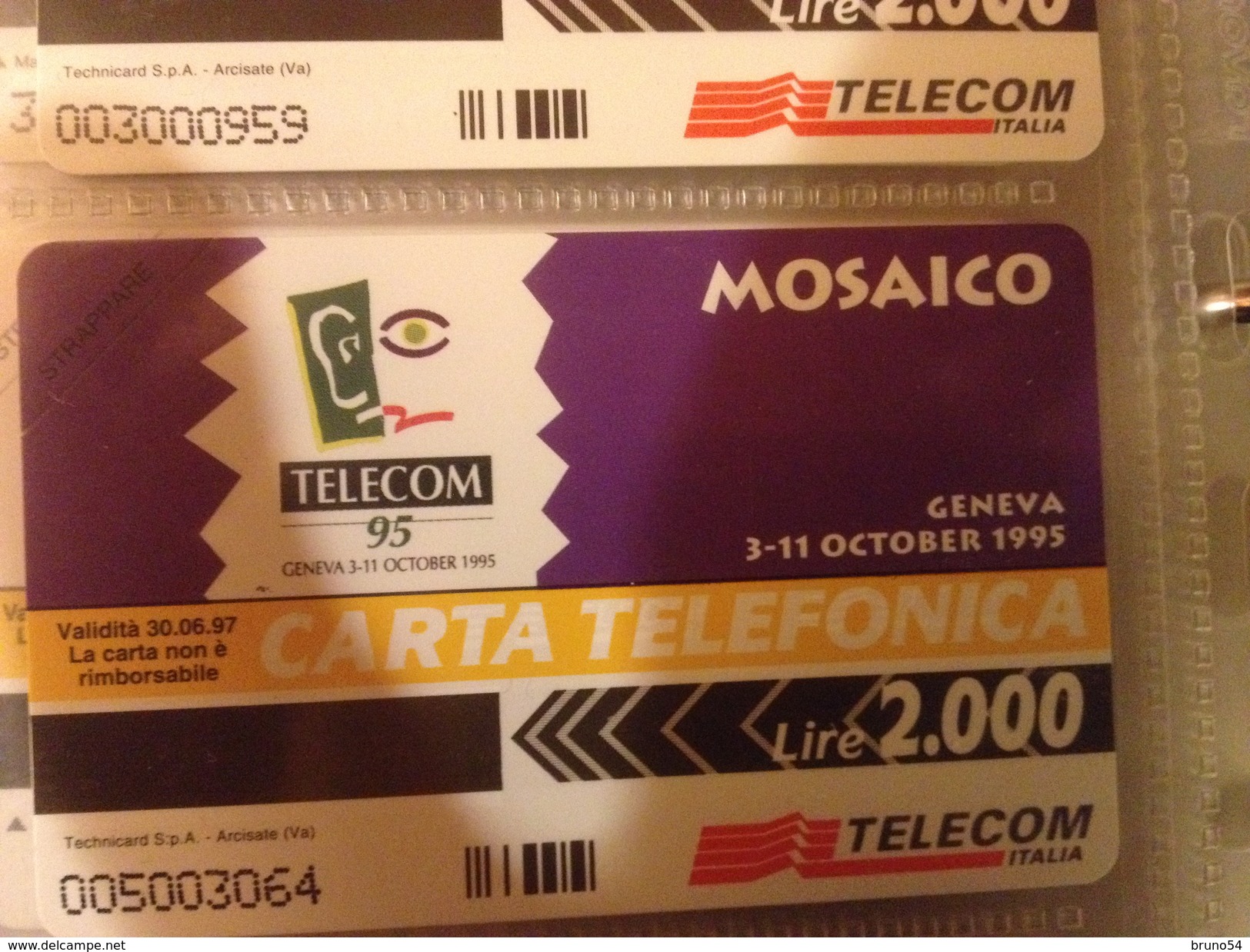 Scheda Telefonica Golden 252 Nuova Da Lire 2000 Mosaico Telecom Tiratura 21.000 - Private TK - Reprints