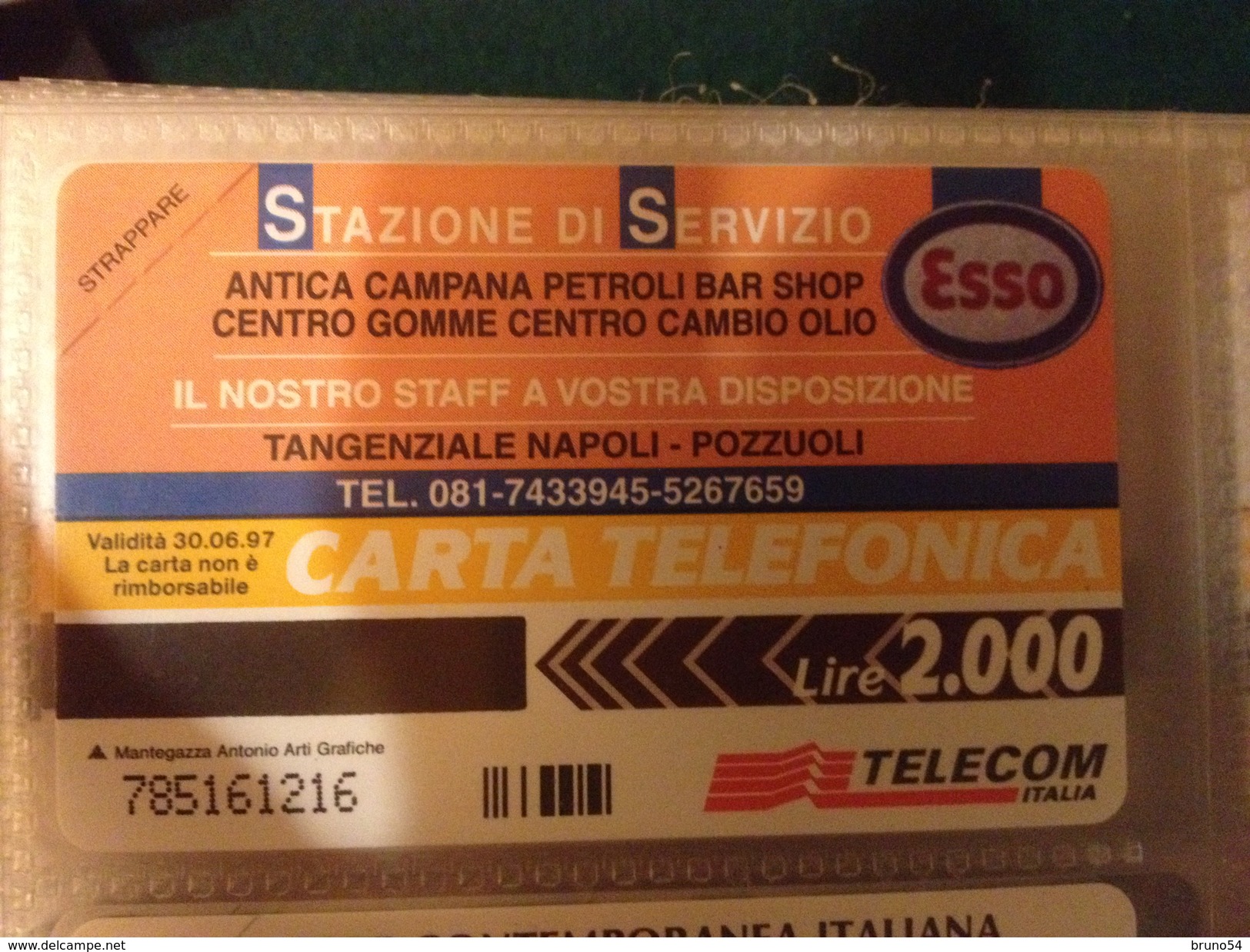 Scheda Telefonica Golden 273 Nuova Da Lire 2000 Esso Tigre Napoli Pozzuoli Tiratura 161.000 - Private New Editions
