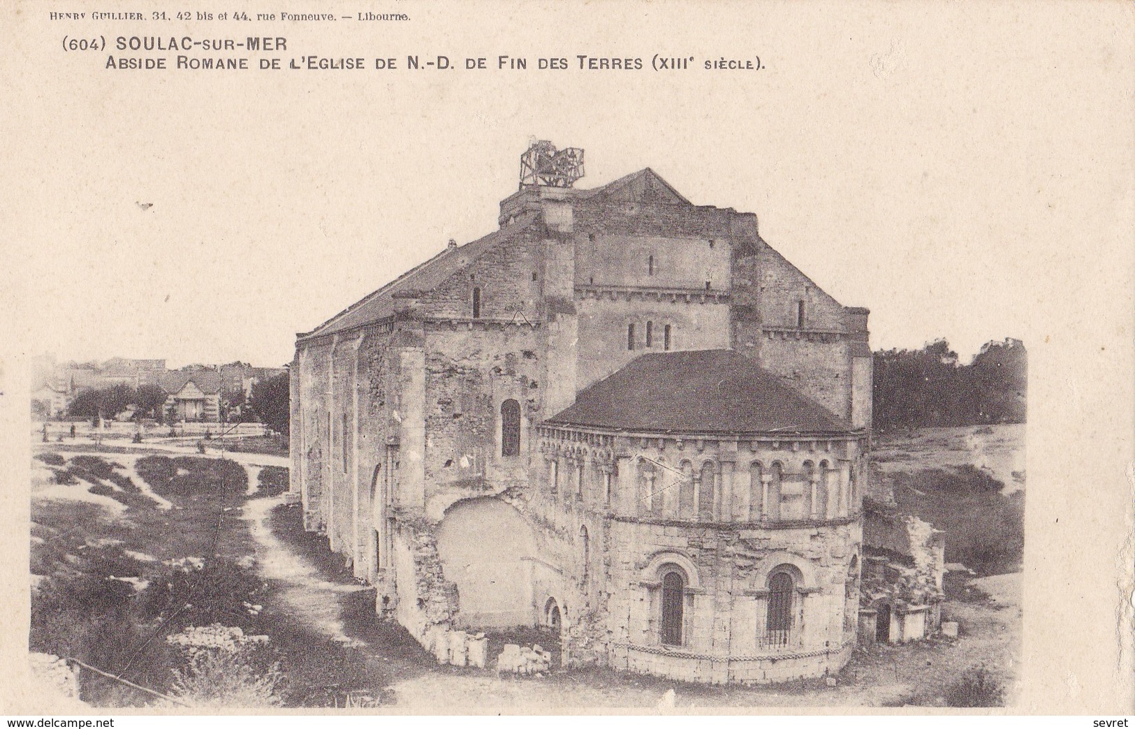 SOULAC-SUR-MER. - Abside Romane De L'Eglise N.-D. De FIN DES TERRES. Carte Précurseur De 1903 - Soulac-sur-Mer