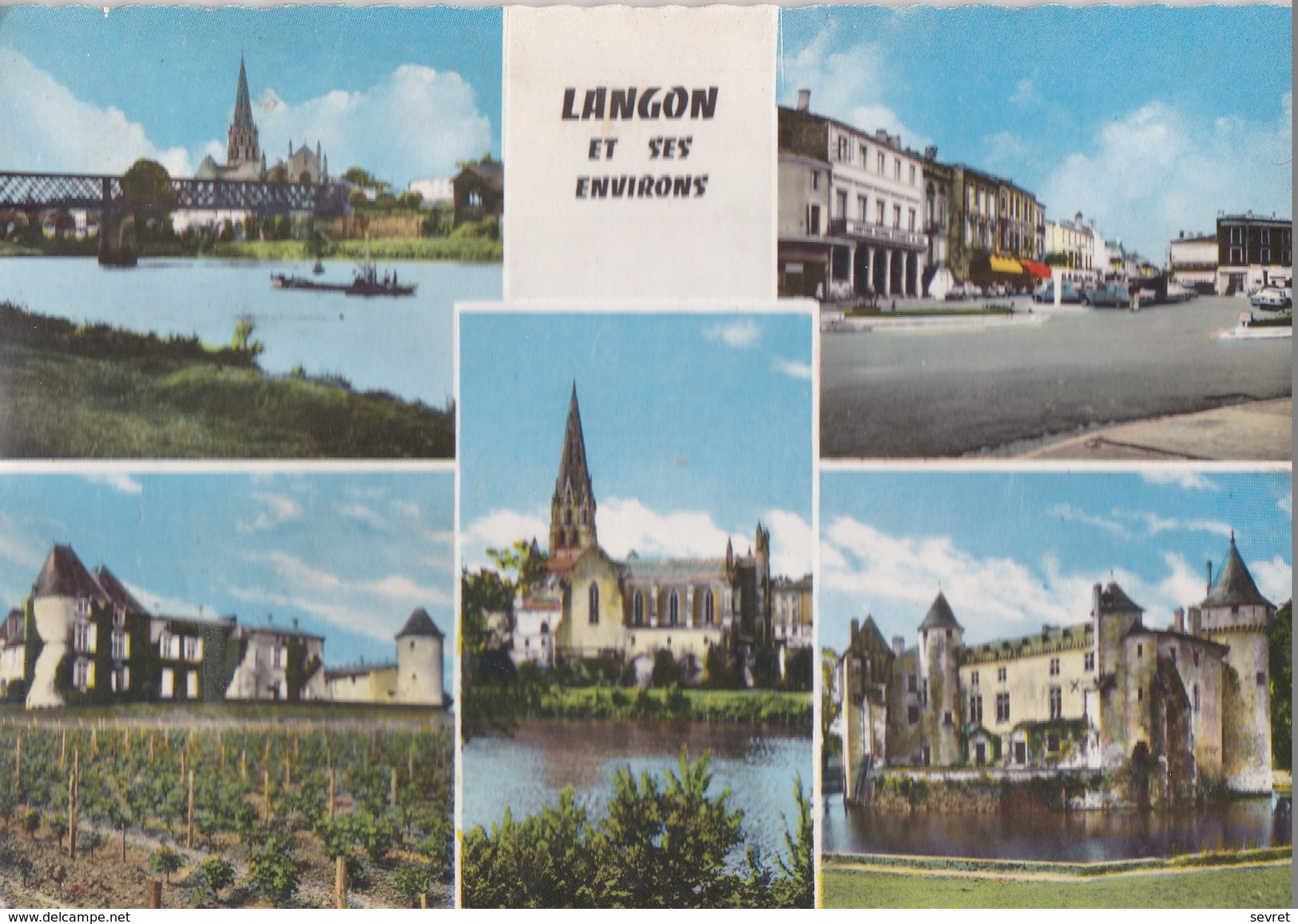 LANGON - Multivues  Rare. - Langon