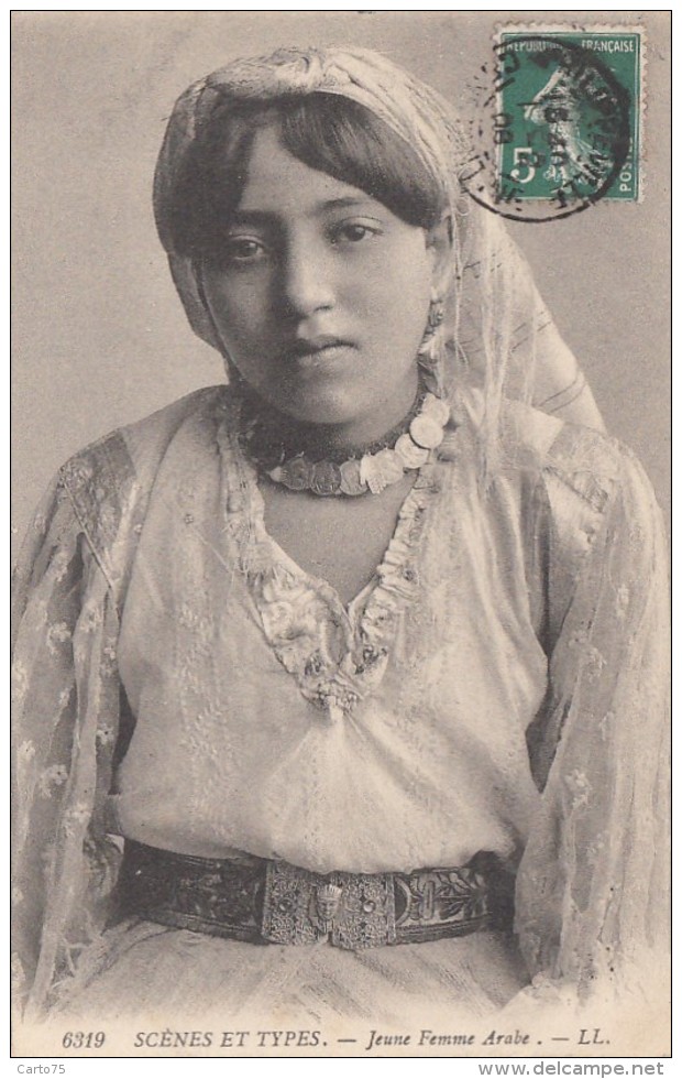 Algérie - Jeune Femme - Bijoux - Philippeville 1908 - Scenes