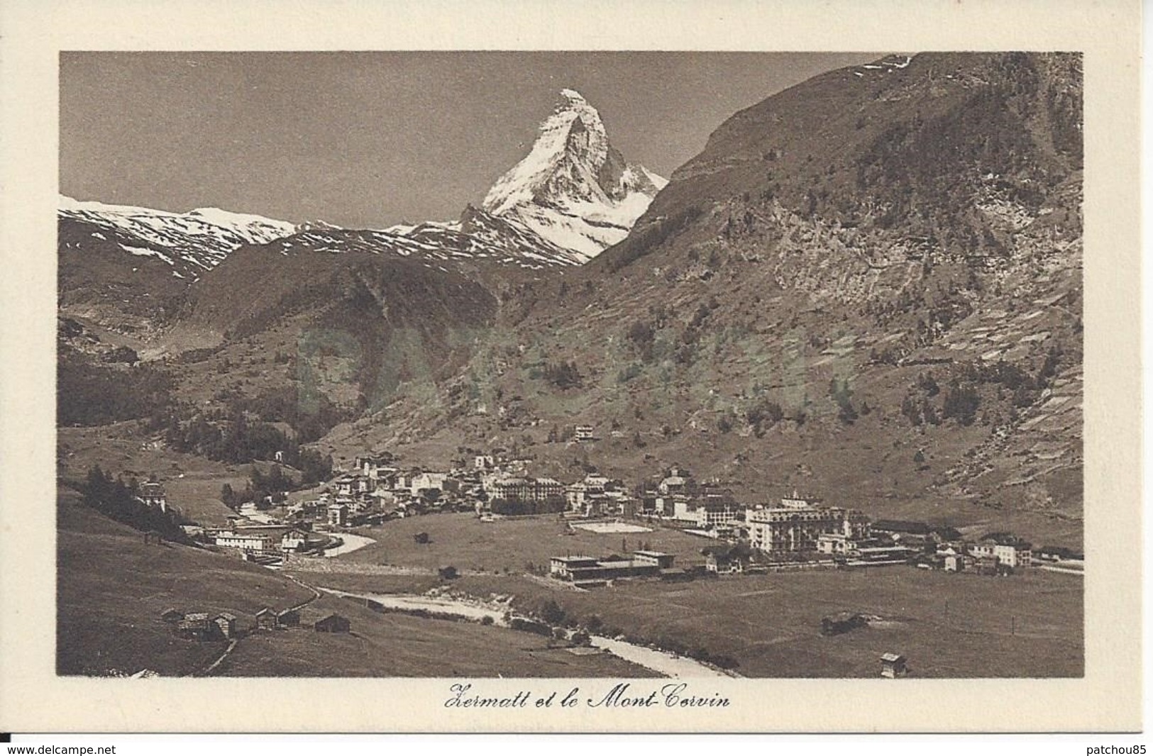 CPA   Suisse  Zermatt Et Le Mont Cervin - Zermatt