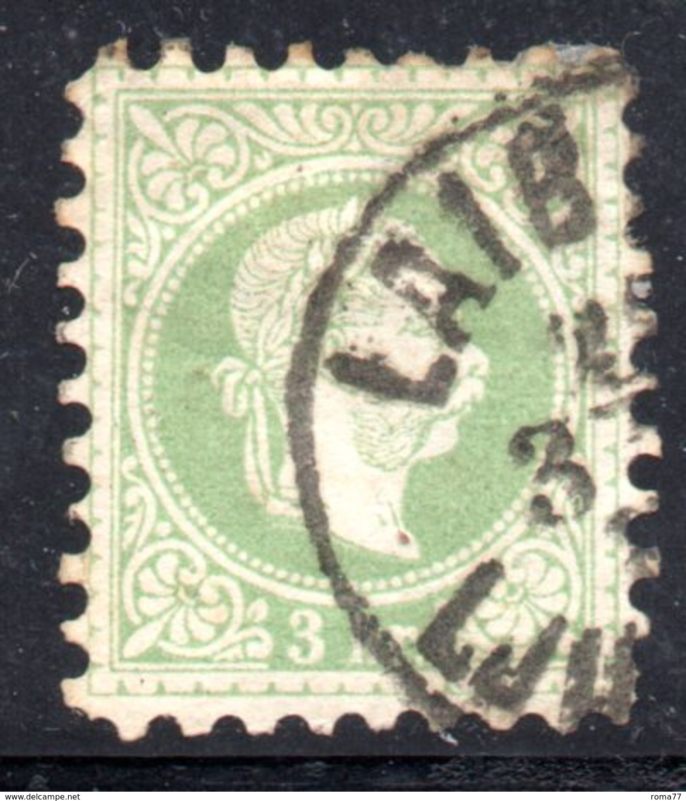 AUSTRIA 1867 , 3 Kr Usato Unificato N. 33 - Oblitérés