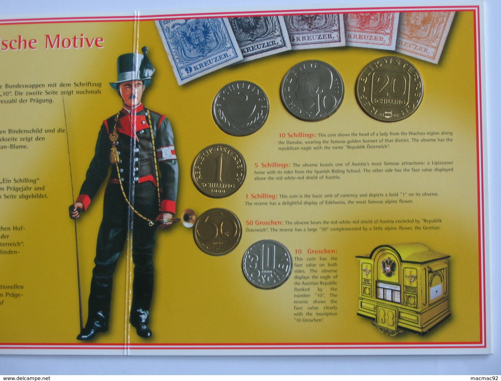 Coffret FDC 2000 AUTRICHE Austrian Coin Set - Kleinmünzensatz Der Republik Osterreich  ***** EN ACHAT IMMEDIAT **** - Autriche