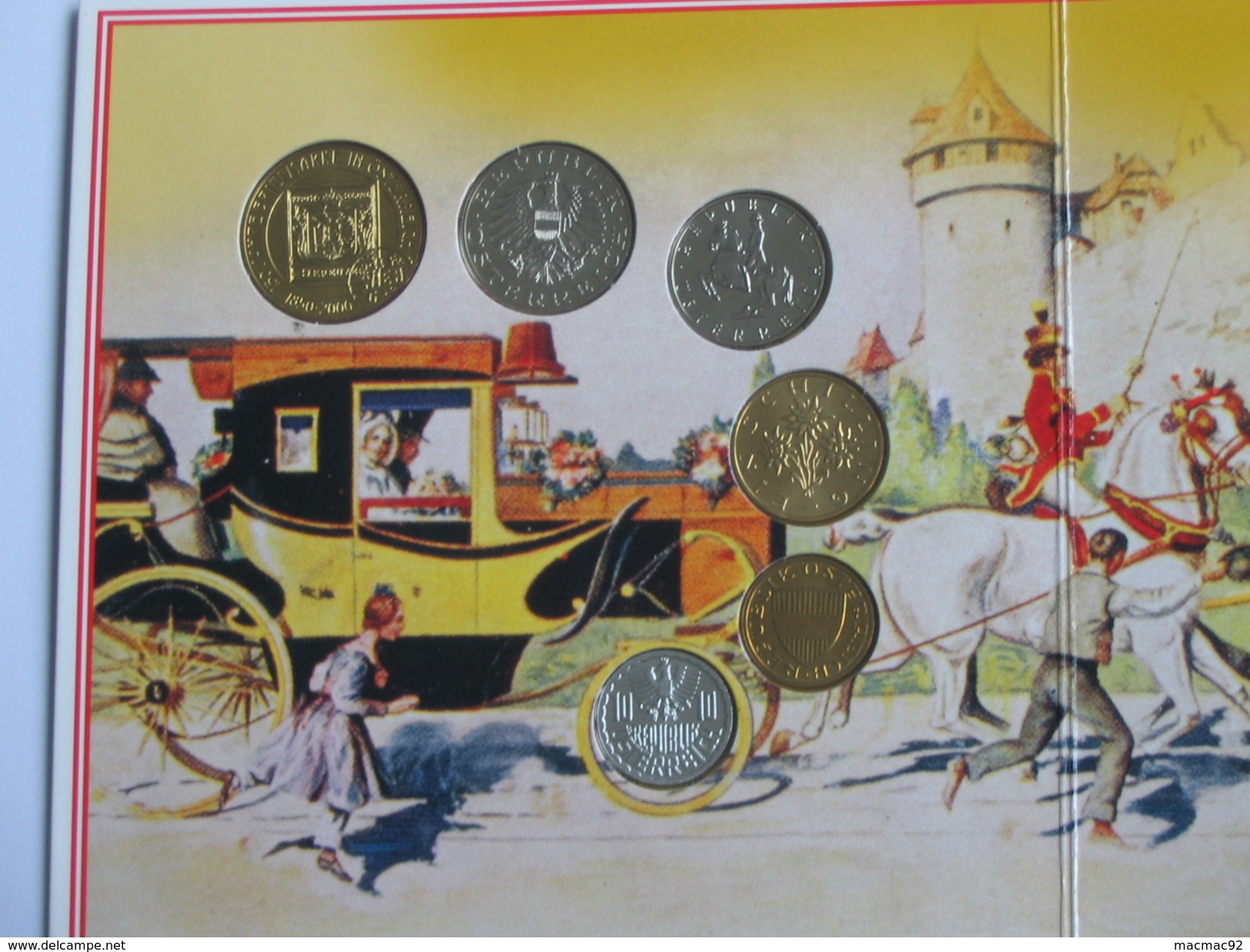 Coffret FDC 2000 AUTRICHE Austrian Coin Set - Kleinmünzensatz Der Republik Osterreich  ***** EN ACHAT IMMEDIAT **** - Autriche