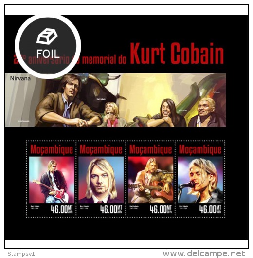Mozambique. 2014 Kurt Cobain. (318a) - Singers
