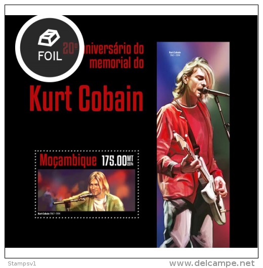 Mozambique. 2014 Kurt Cobain. (318b) - Sänger
