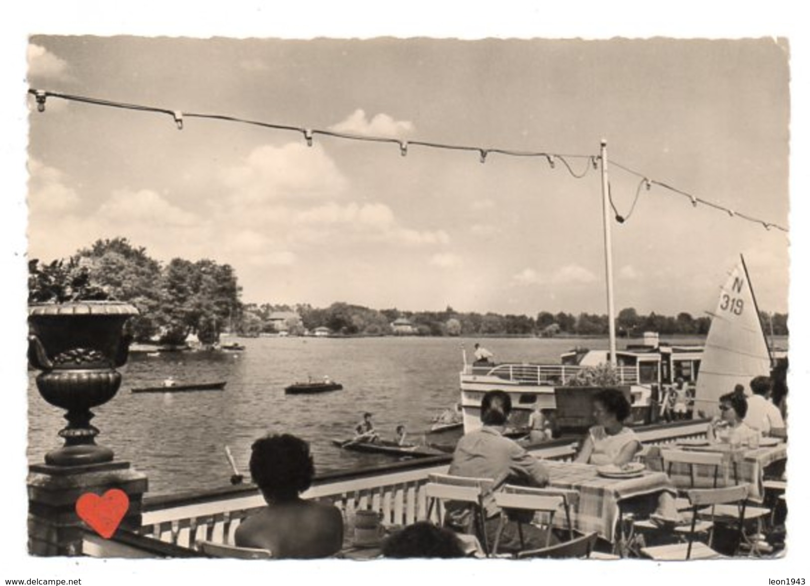 15721-LE-ALLEMAGNE-Grünheide,Orsteil Fangschleuse-Blick Von Der HO-Gaststätte "Seeblick " Auf Den Werlsee------animée - Gruenheide