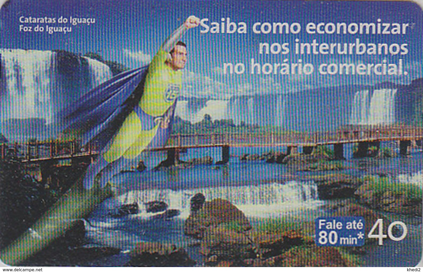 Télécarte BRESIL - Style SUPERMAN / IGUACU WATERFALL - Manga Cinema - Movie Anime BRAZIL Phonecard - Kino TK - 7980 - Brasilien