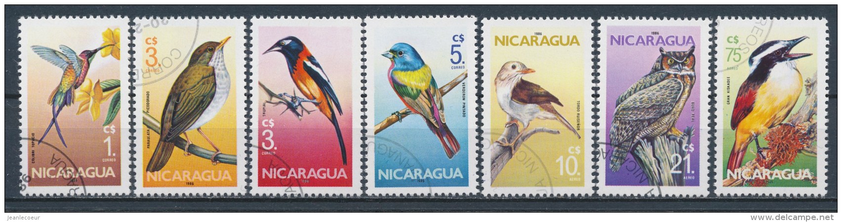 Nicaragua 1986 Mi: 2637-2643 Yt:  (Gebr/used/obl/o)(2269) - Nicaragua