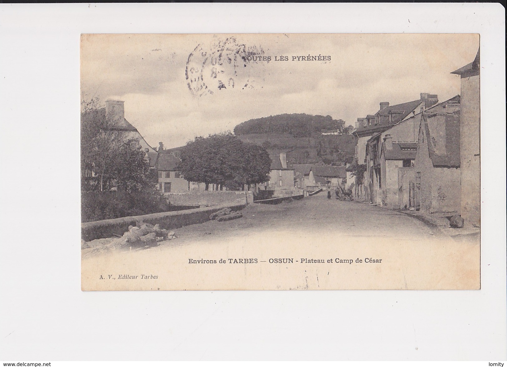 65 Ossun Plateau Et Camp De César Environs De Tarbes Cachet 1904 - Ossun