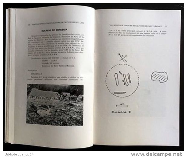 Bulletin du MUSEE BASQUE n°55/3°1972 < NOUVEAUX VESTIGES MEGALITHIQUES EN PAYS BASQUE (II) etc...