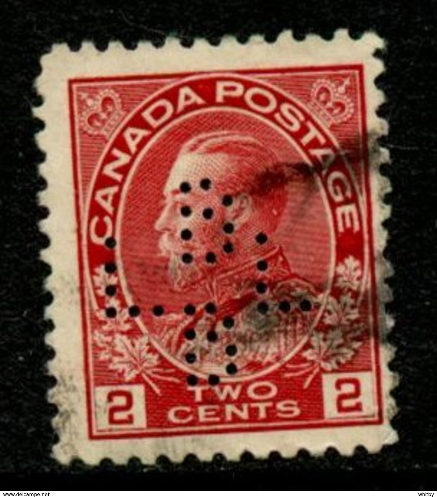 Canada 1911 2 Cent George V Admiral Issue 106xx Lamontange Ltd Perfin - Perforadas