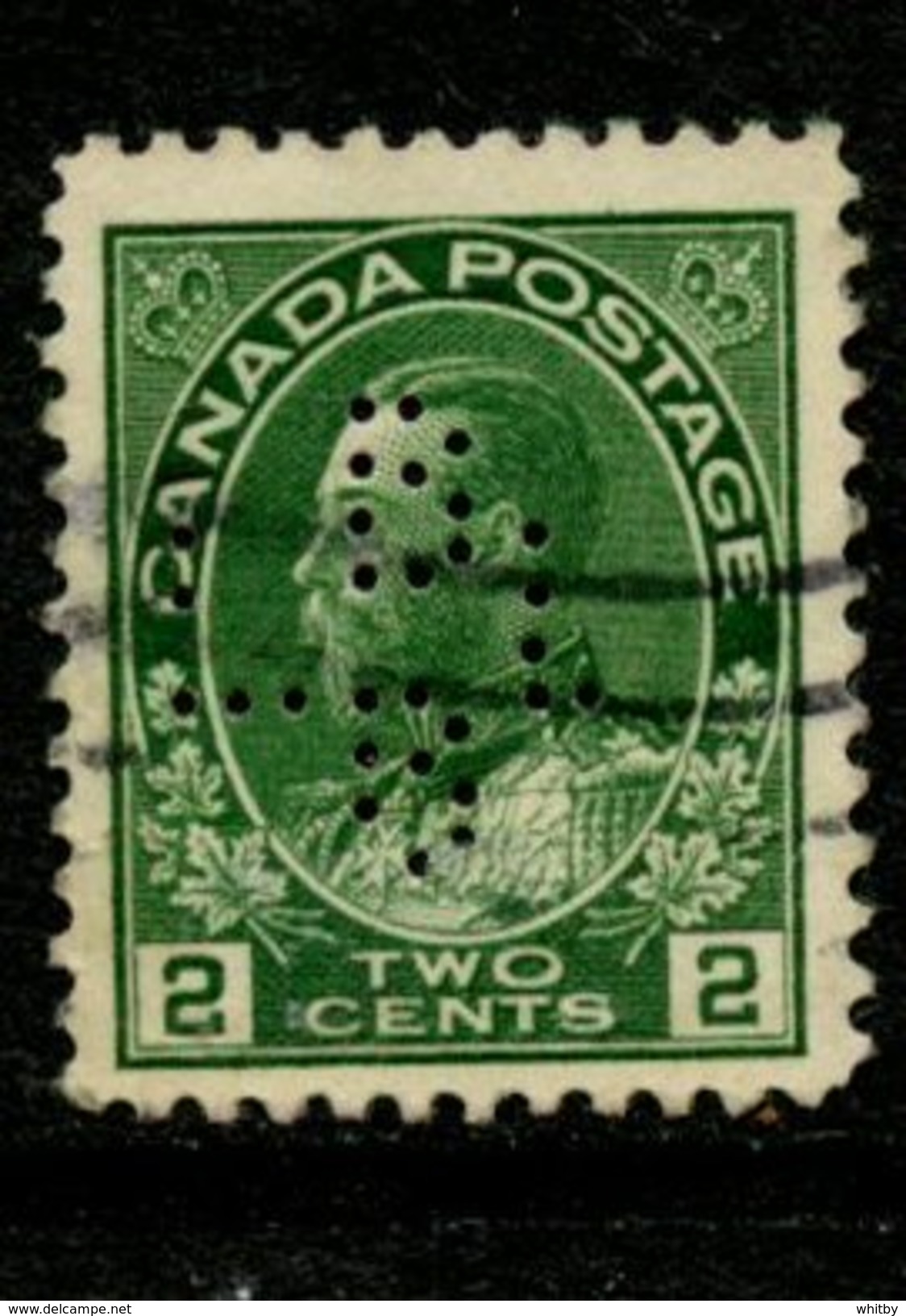 Canada 1922 2 Cent George V Admiral Issue 107xx Lamontange Ltd Perfin - Perforés