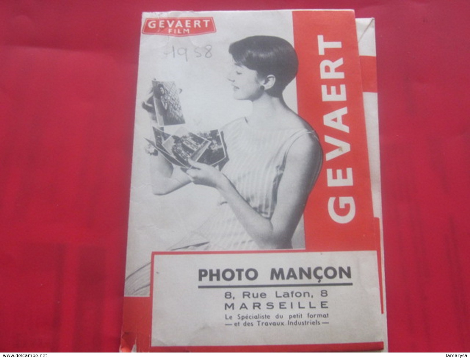 Ancienne Pochette Photographique GEVAERT FILM - GEVAPAN Marseille Photo-Négatif-Pellicule Photographie Accessoire - Matériel & Accessoires