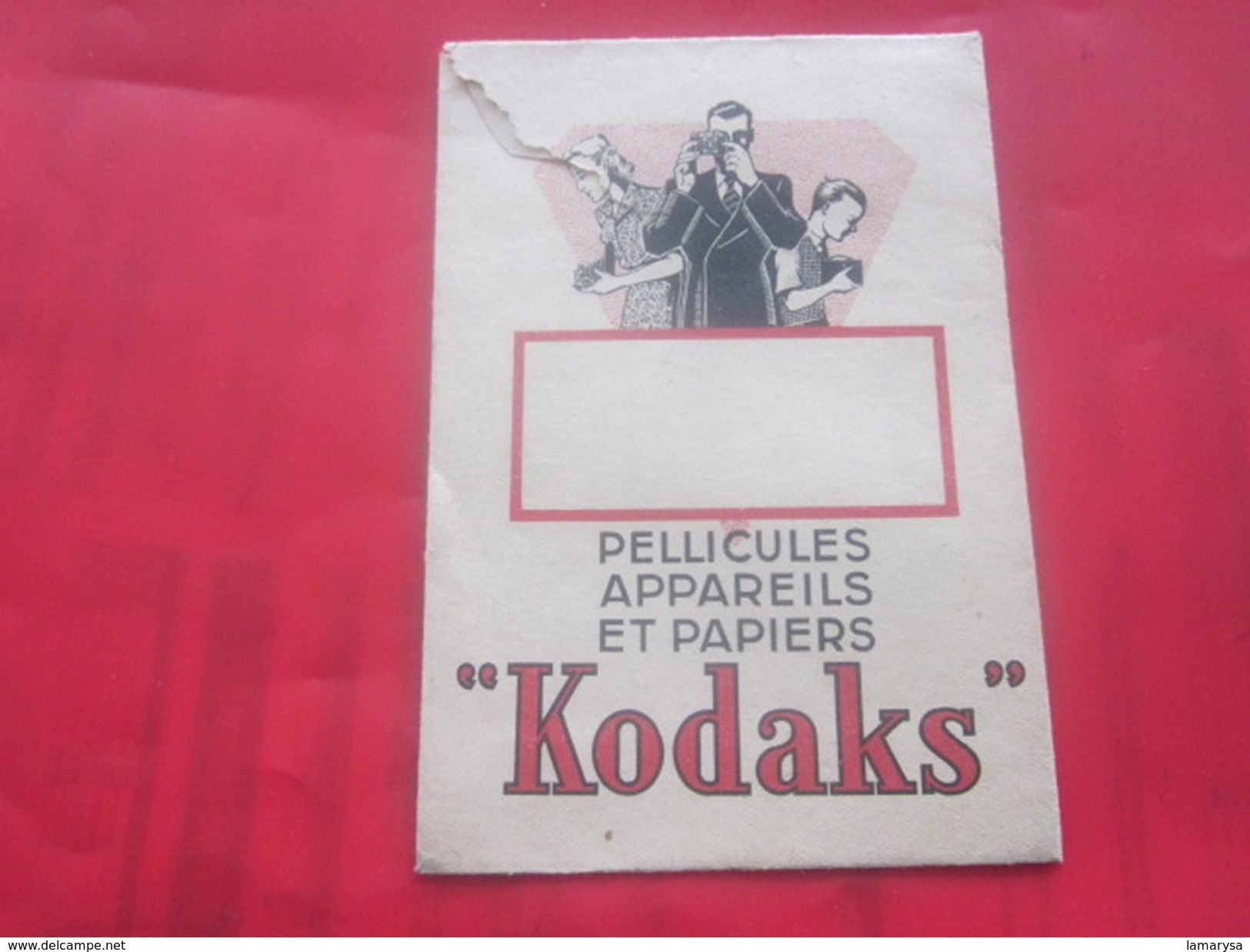 Ancienne Pochette Photographique KODAKS - Photo-Négatif-Pellicule Photographie Accessoire - Matériel & Accessoires