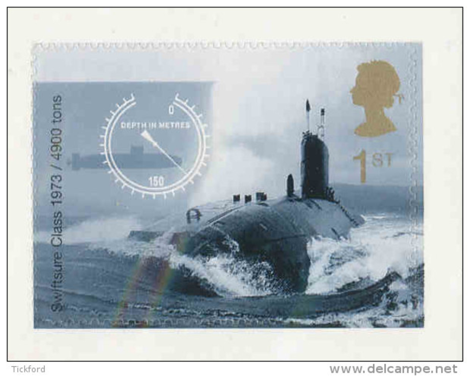 GRANDE-BRETAGNE - 2001 - TP  Autoadhésif  YT 2248  - SG N°2207 - NEUF  LUXE ** MNH - Royal Navy, Sous-marin - Ungebraucht