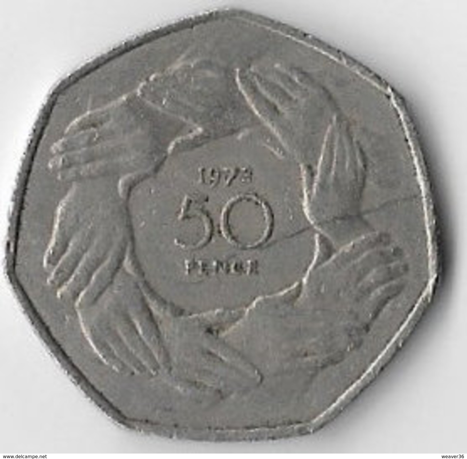 United Kingdom 1973 EEC 50p [C9/1D] - 50 Pence