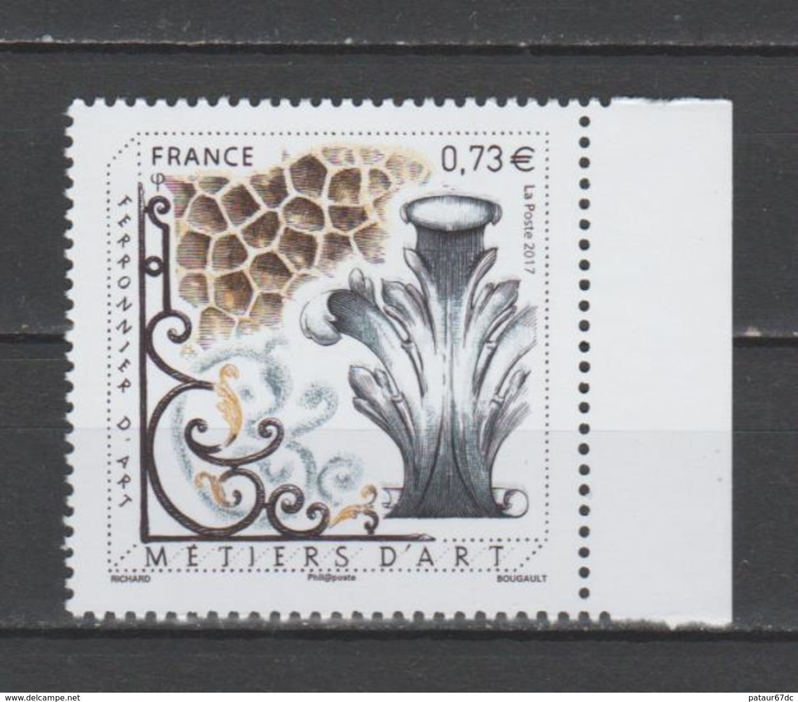 FRANCE / 2017 / Y&T N° 5135 ** : Métiers D'art (Ferronnier D'art) X 1 BdF D - Gomme D'origine Intacte - Unused Stamps