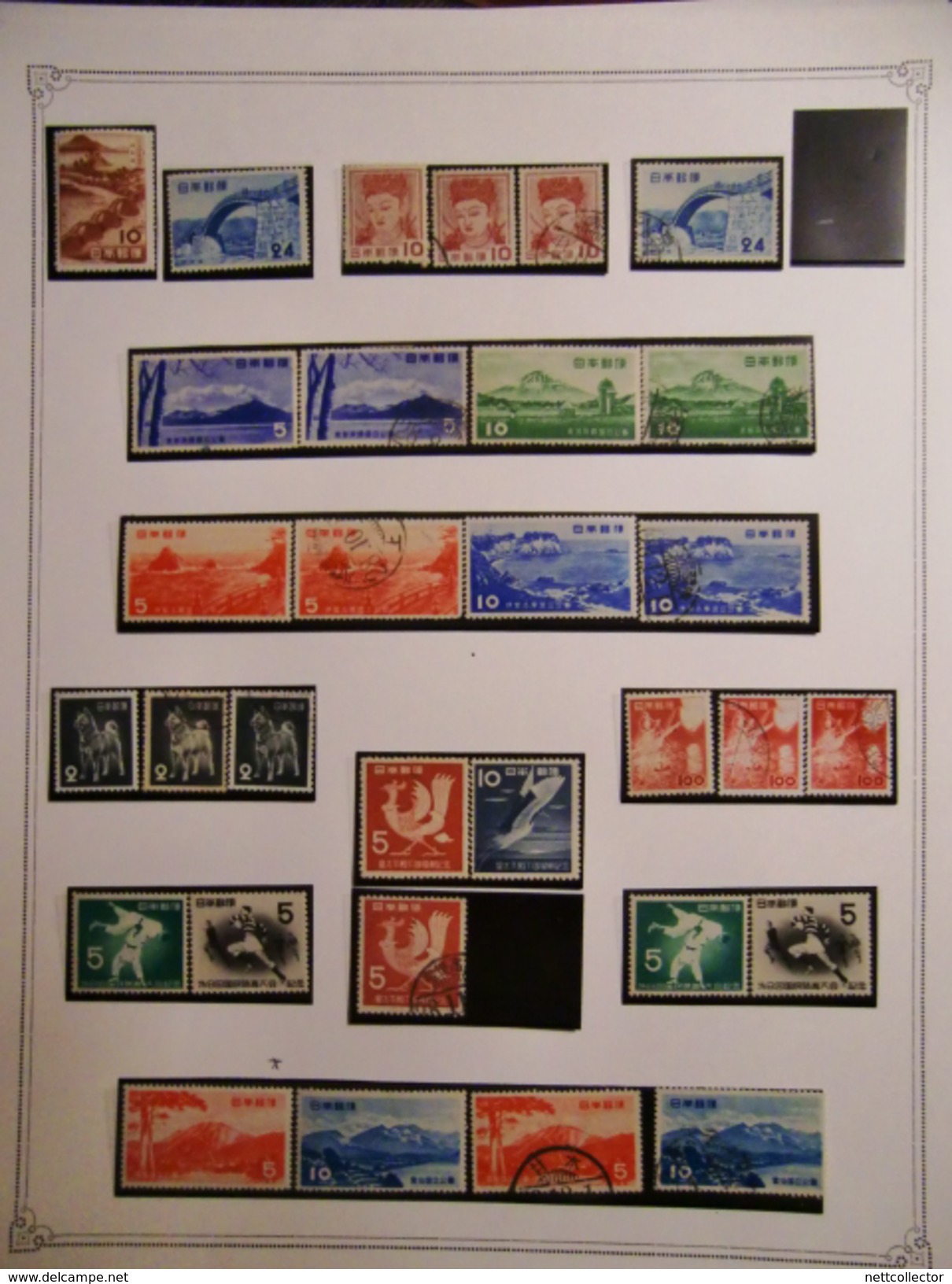 JAPON TRES RARE COLLECTION CLASSIQUES & SEMI- MODERNES / COTE ENORME/ TIMBRES NEUFS */ OBLIT. MAJ. TB/TTB