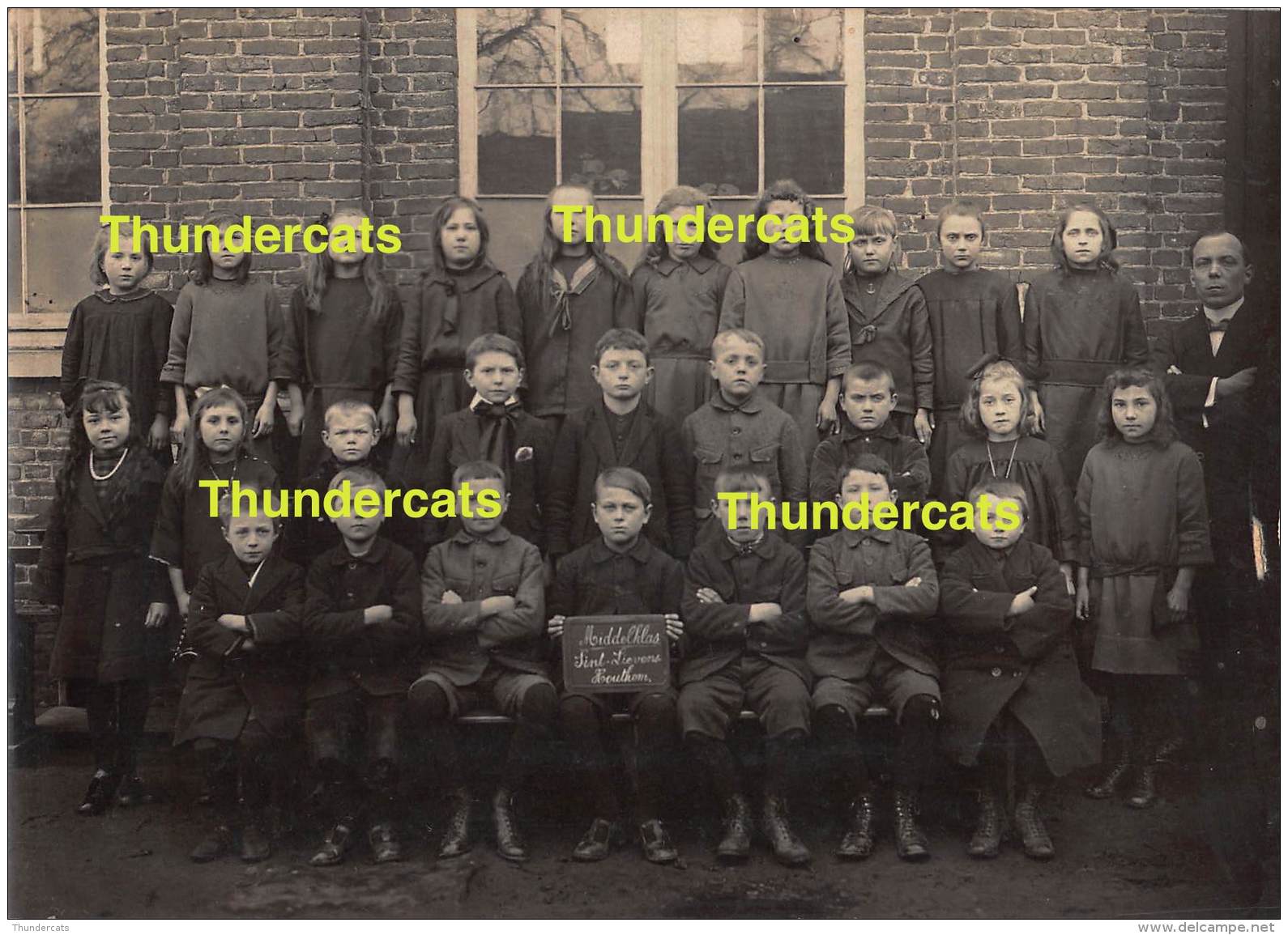 ST SINT LIEVENS LIEVIN HAUTHEM HAUTEM HOUTEM FOTO PHOTO  GEMEENTESCHOOL 1924-25 MEESTER BRACKMAN - Sint-Lievens-Houtem