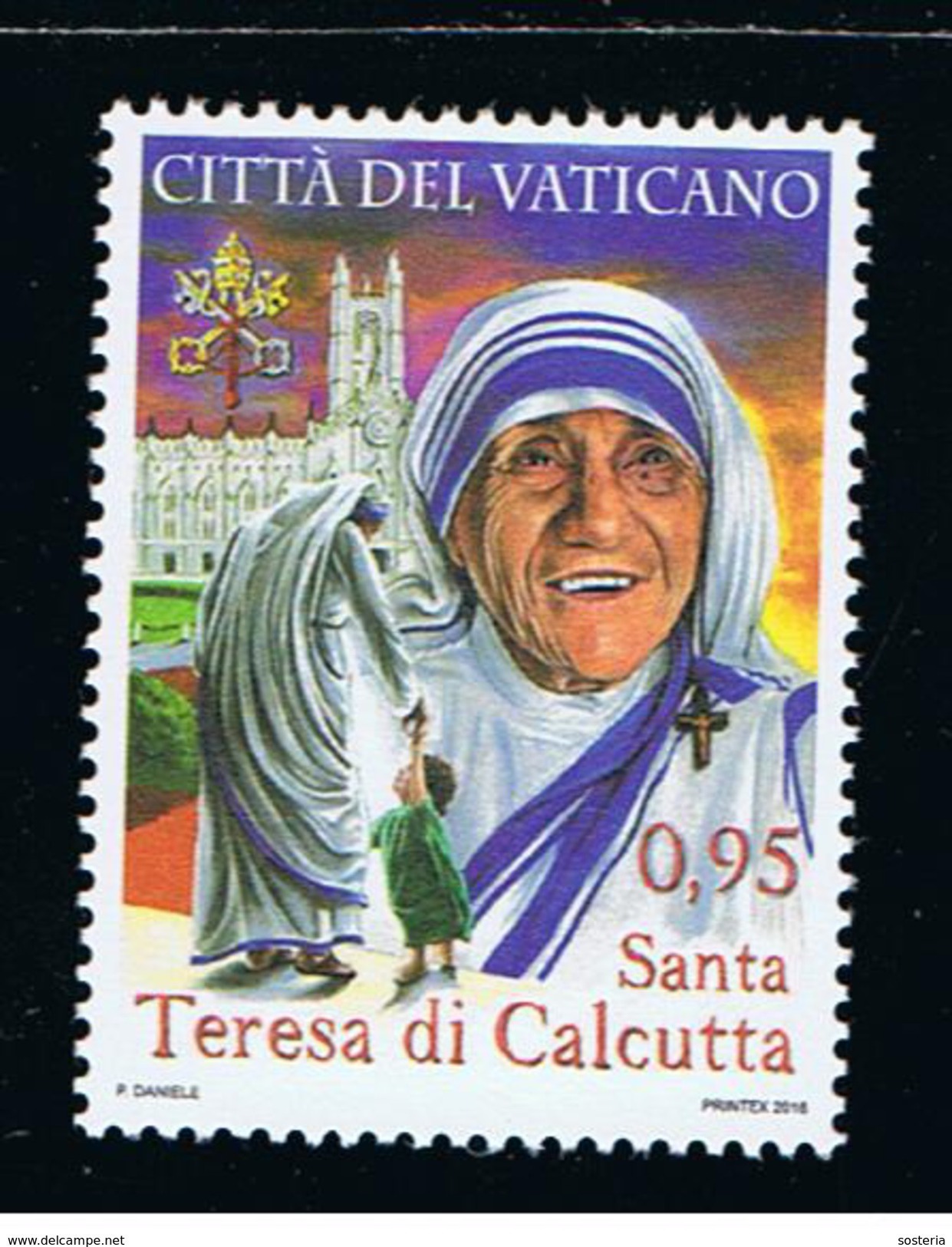 2016 - VATICANO -S21E - SET OF 1 STAMP ** - Nuovi