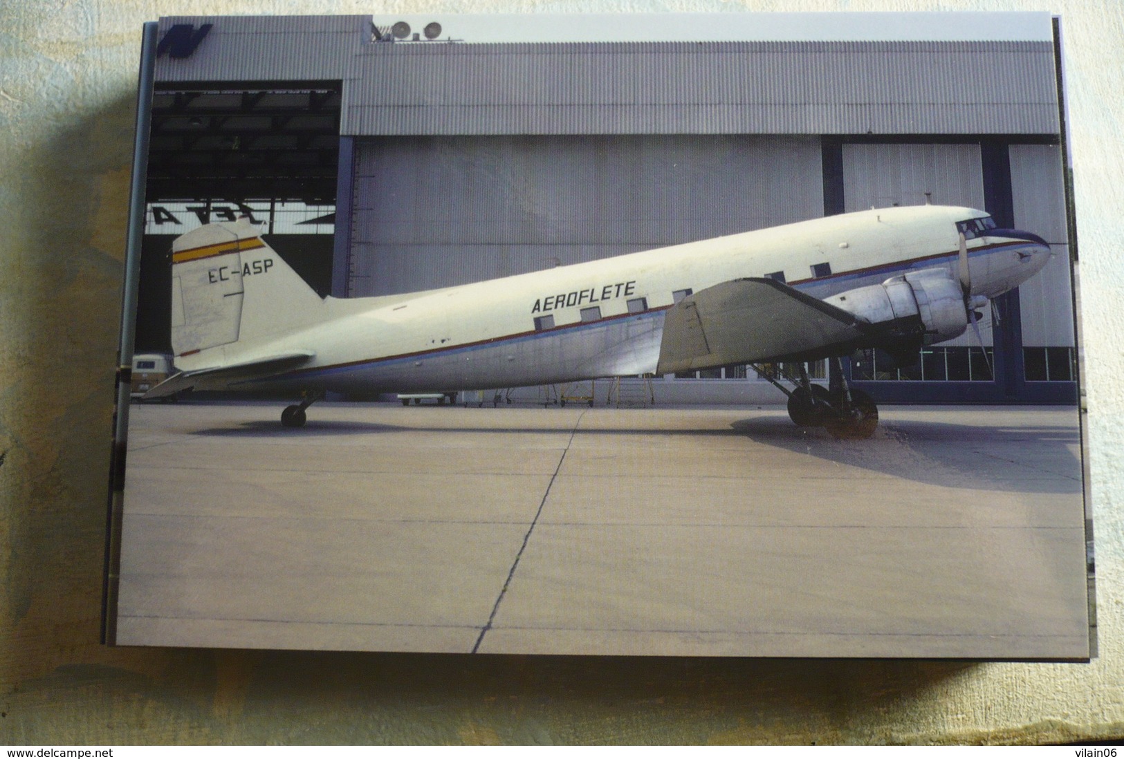 AEROFLETE  DC 3   EC ASP        BASEL-MULHOUSE AIRPORT 1973 - 1946-....: Moderne