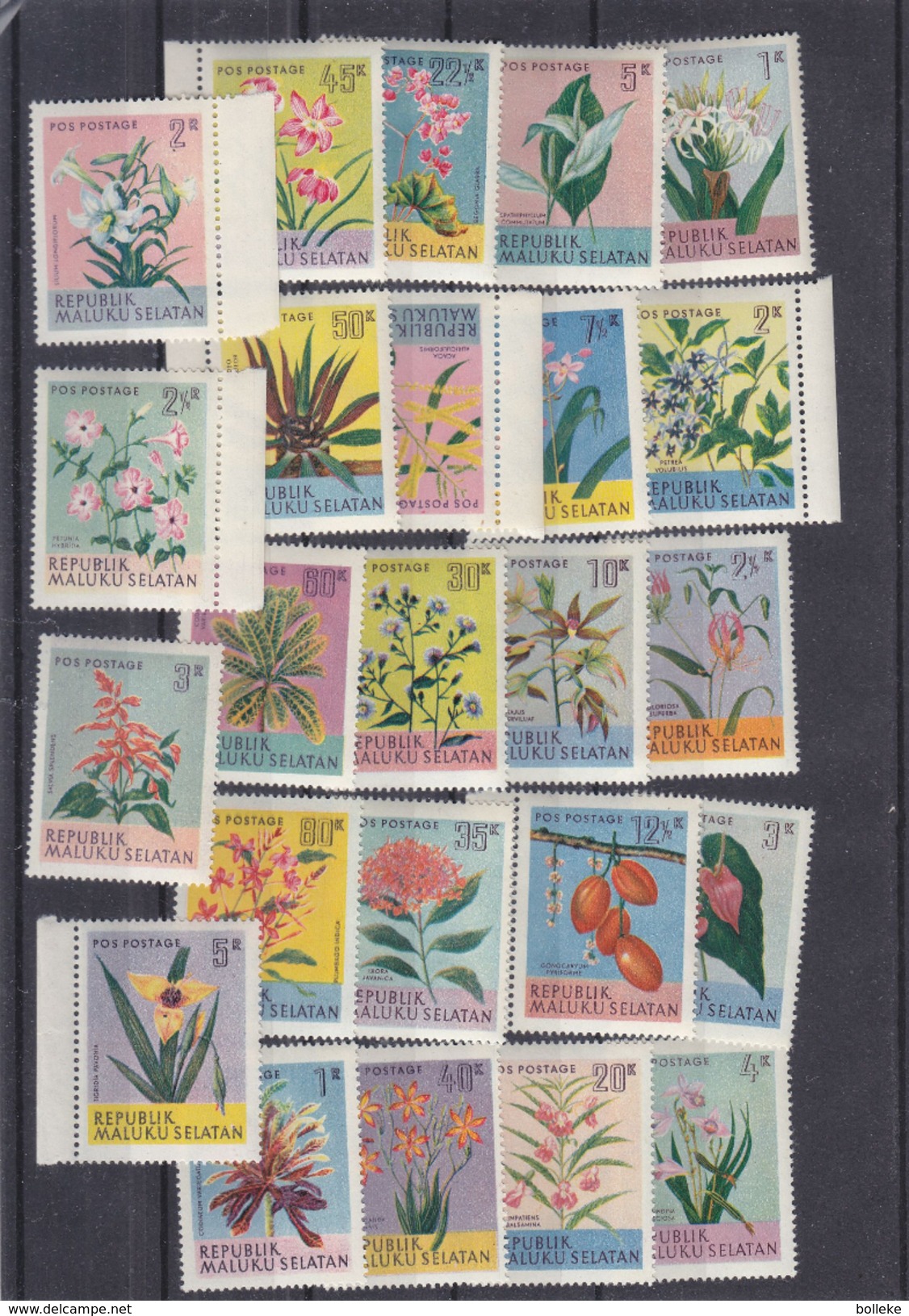 Indonesie - Fleurs - Plantes - Série Complète De 1954 ** - MNH - Indonésie