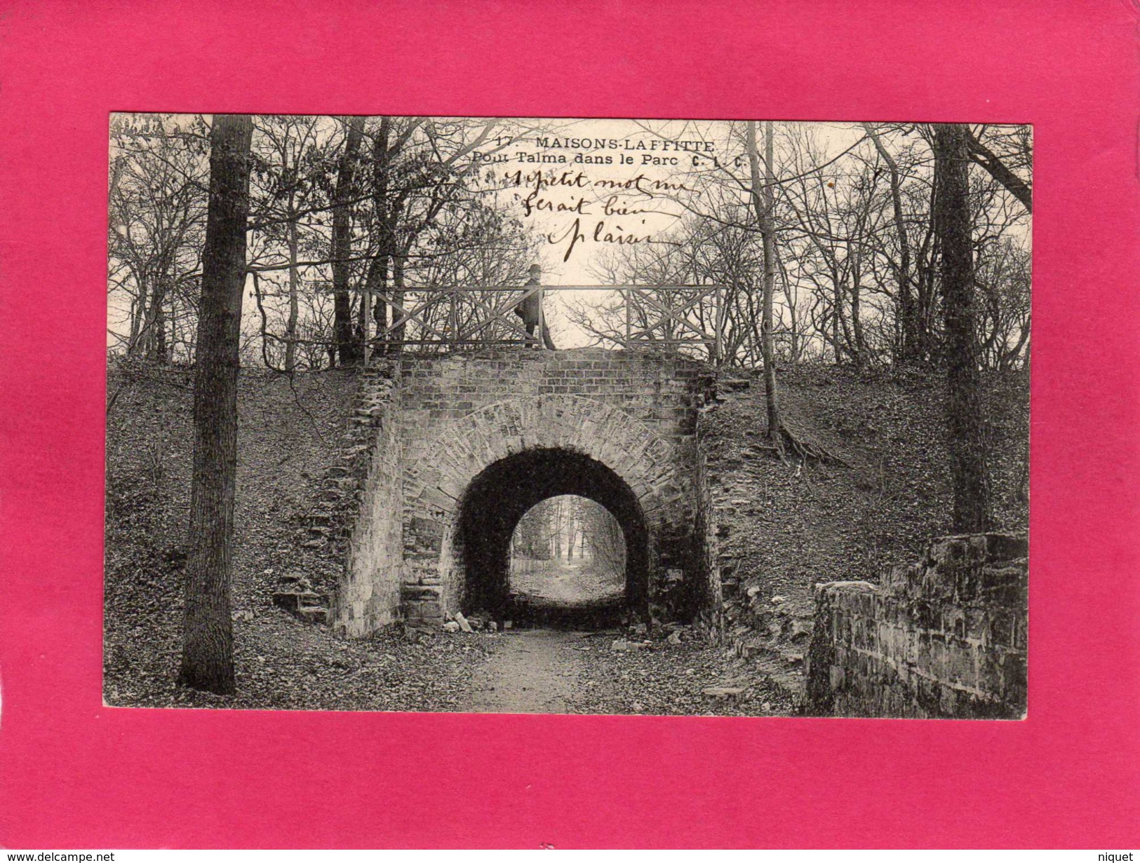 78 YVELINES, MAISONS-LAFFITTE, Pont Talma, Dans Le Parc, Animée, 1908, (C. L. C.) - Maisons-Laffitte