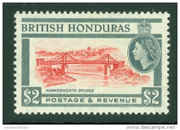 British Honduras: 1953/62   QE II - Pictorial   SG189    $2  MH - Honduras Británica (...-1970)