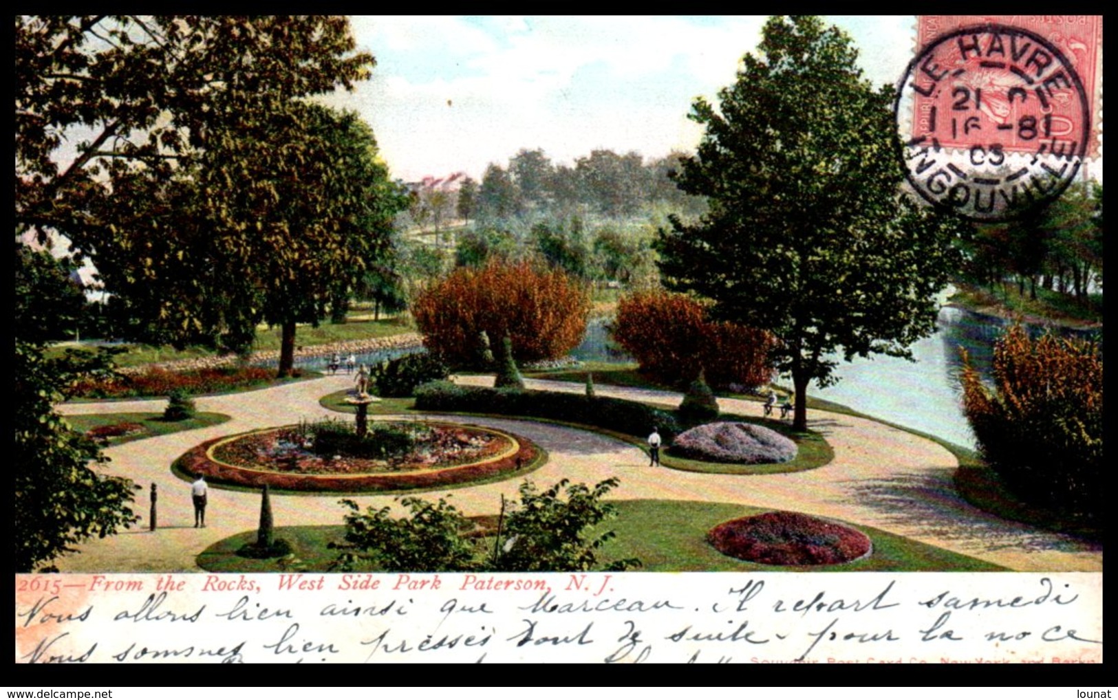 From The Tocks, West Side Park Paterson, N.J. (tampon Du Havre Ingouville) - Paterson