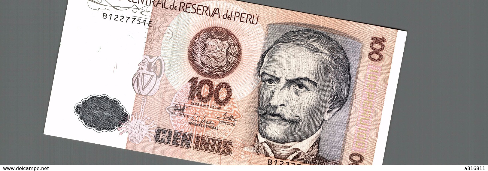 BILLET DEL PERU 100 - Pérou