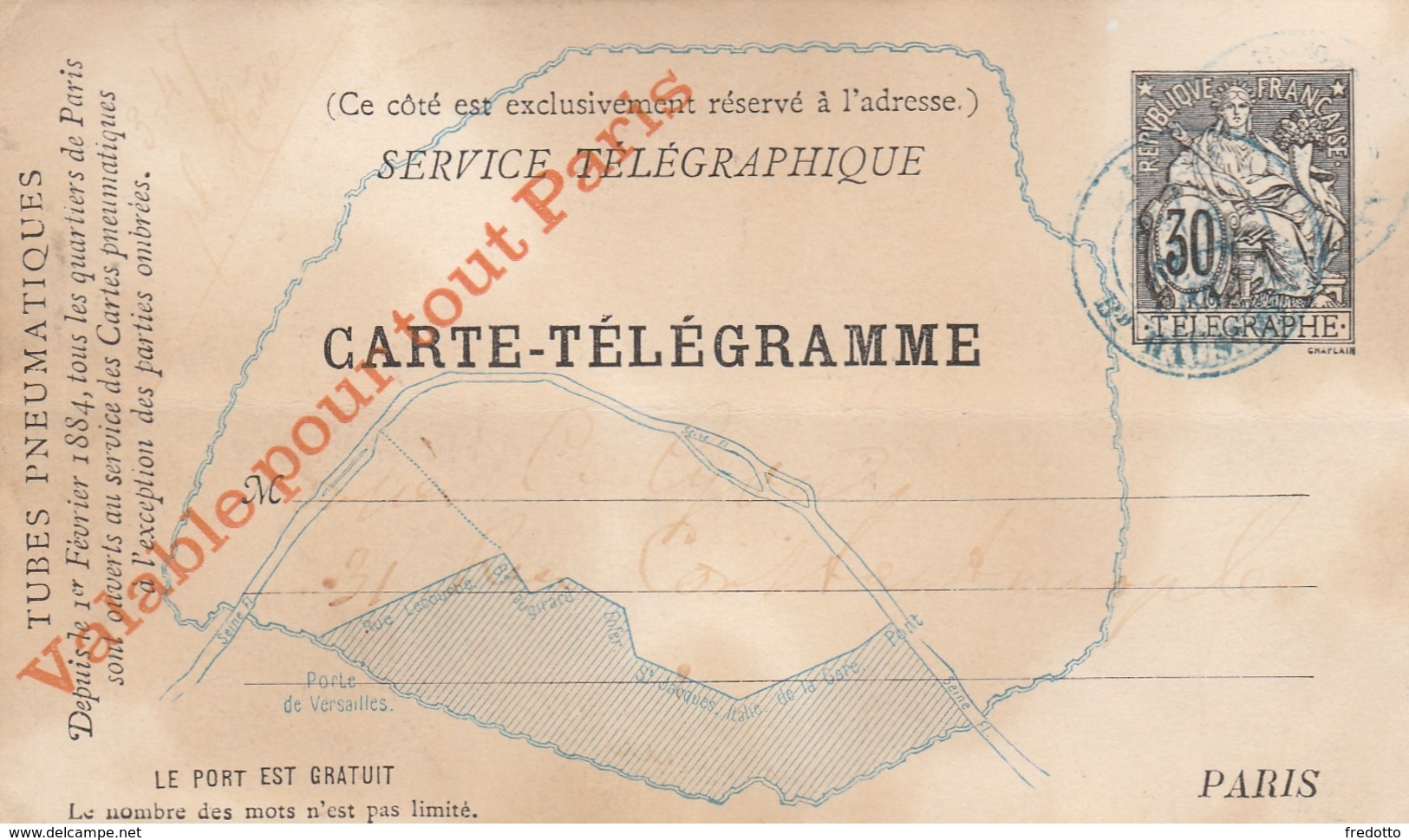 Frankreich-Telegramm - Neumáticos