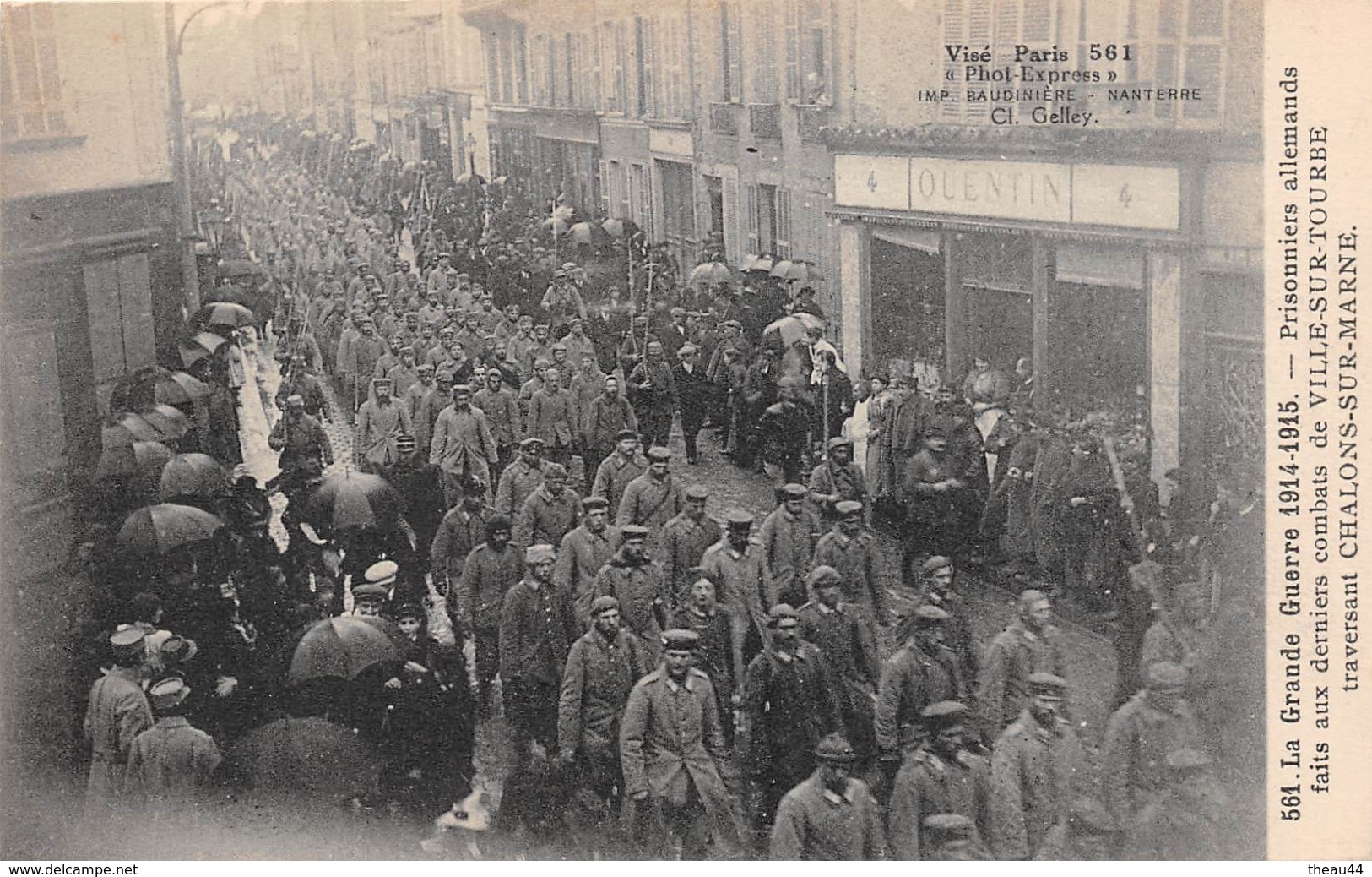 ¤¤   -   561  -  CHALONS-sur-MARNE   -   Prisonniers Allemands Faits Aux Derniers Combats De Ville-sur-Tourbe   -   ¤¤ - Châlons-sur-Marne