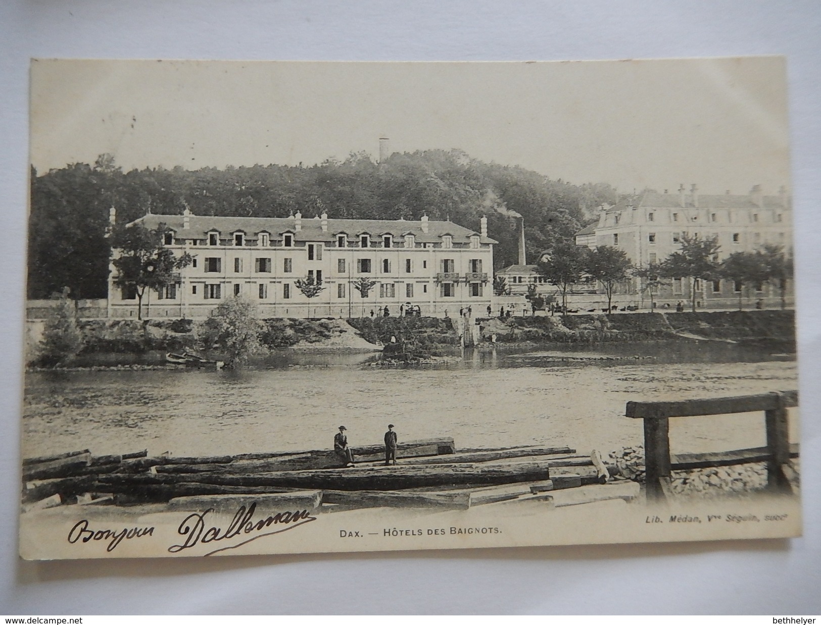 CPA - 40 - Dax (Landes) - Hôtels Des Baignots - Rives De L'Adour - Librairie Médan, Vve Séguin - ANIMEE - R372 - Dax