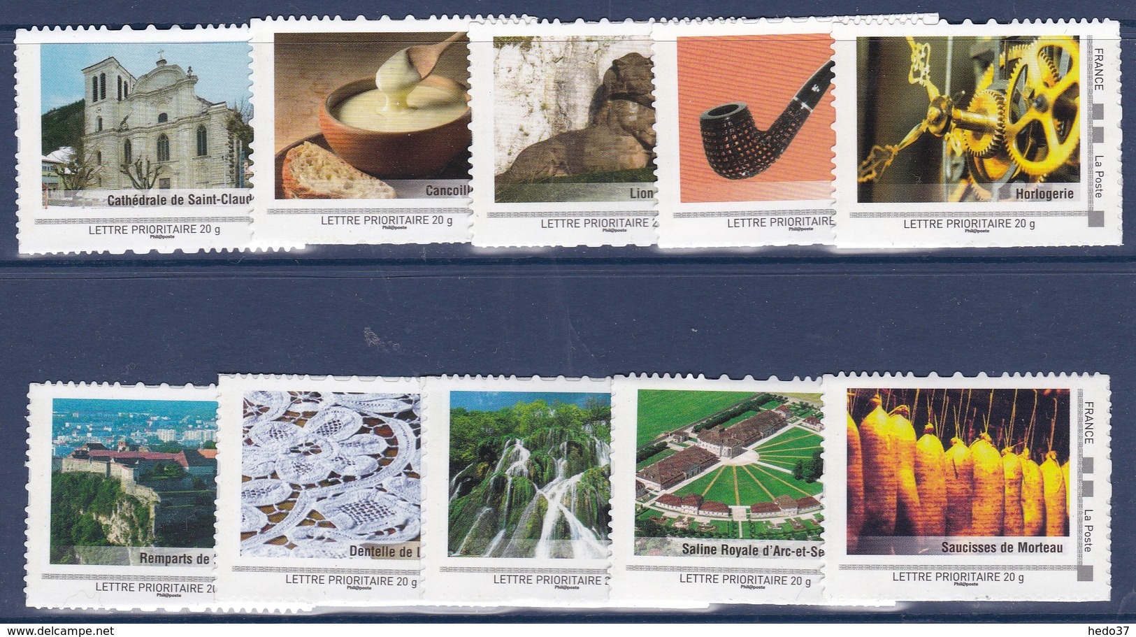 Collector 2009 - La Franche-Comté - Série De 10 Timbres - Superbe - Collectors