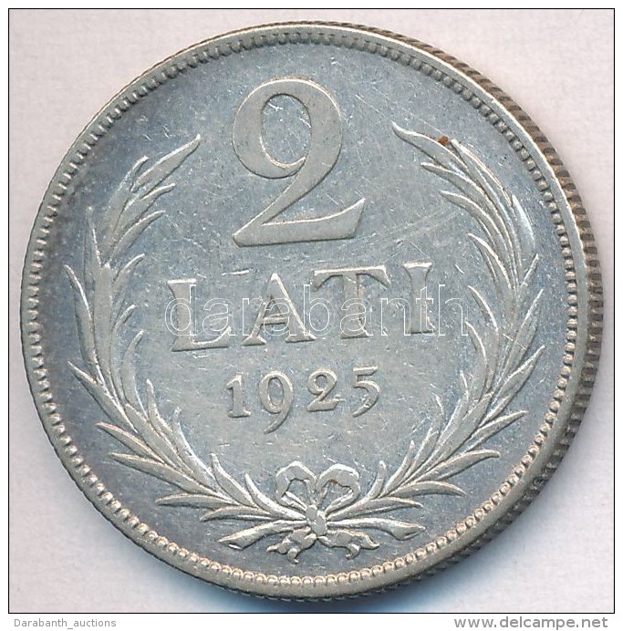 Lettorsz&aacute;g 1925. 2L Ag T:2 Kis Patina
Latvia 1925. 2 Lati Ag C:XF Small Patina
Krause KM#8 - Non Classés