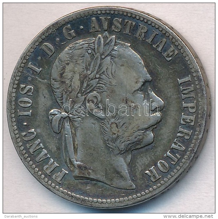 Ausztria 1879. 1Fl Ag 'Ferenc J&oacute;zsef' T:2-,3 Patina 
Austria 1879. 1 Florin Ag 'Franz Joseph' C:VF,F... - Non Classés