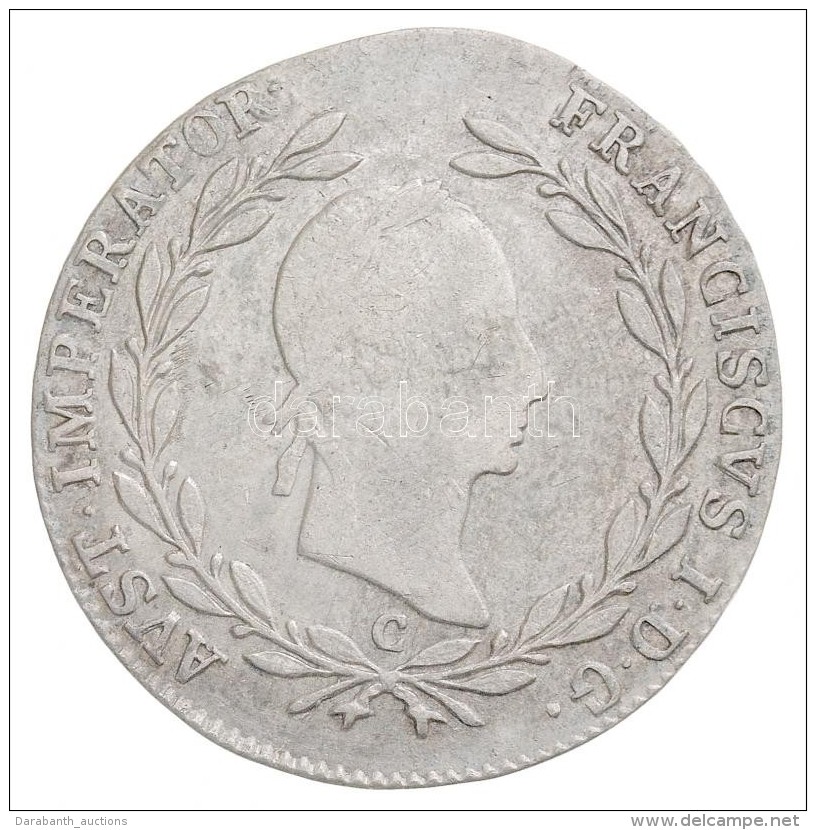 Ausztria 1830C 20kr Ag 'I. Ferenc' Pr&aacute;ga (6,56g) T:2,2- / 
Austria 1830C 20 Kreuzer Ag 'Franz I' Prague... - Non Classés