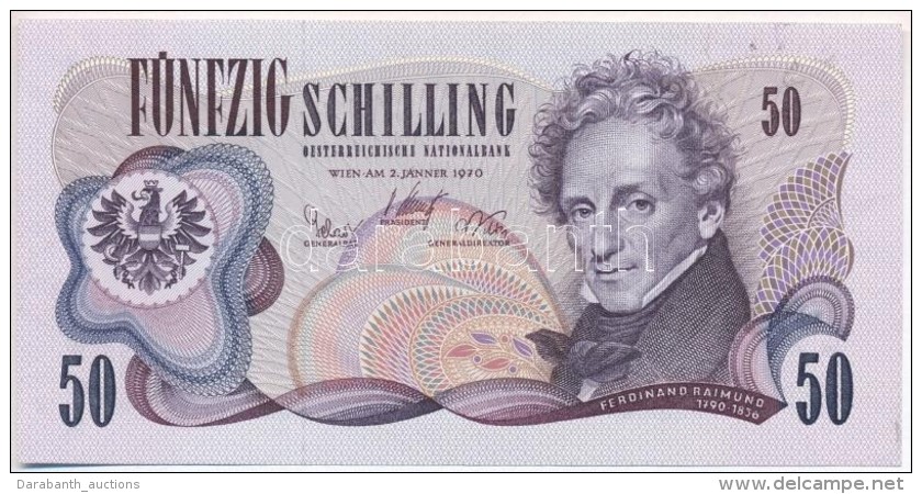 Ausztria 1970 (1972). 50Sch T:III Sz&eacute;p Pap&iacute;r
Austria 1970 (1972). 50 Schilling C:F Nice Paper
Krause... - Zonder Classificatie