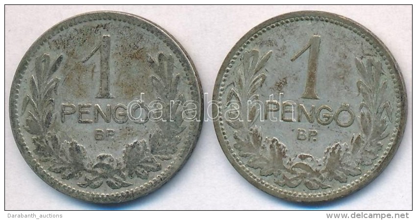 1926-1927. 1P Ag (2xklf) T:2-,3 Patina - Zonder Classificatie