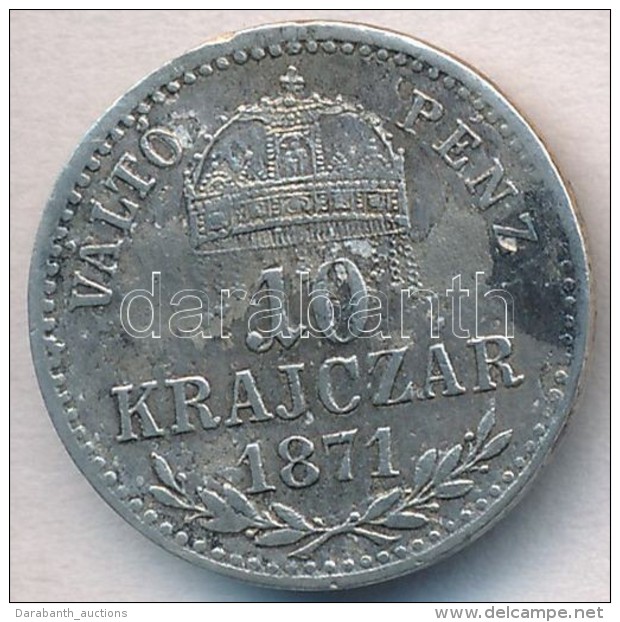 1871GYF 10Kr Ag 'V&aacute;lt&oacute; P&eacute;nz' T:2- Enyh&eacute;n Hajlott, Karc - Zonder Classificatie