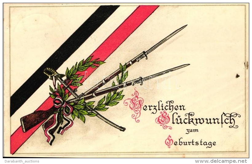 T2 Geburtstag / Birthday, German Military Propaganda Emb. - Zonder Classificatie